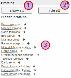 Proteins sidebar